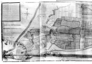 Plan de L'Île-d'Elle par Gautronneau en 1780 (disparu) : partie gauche (ouest de la paroisse).