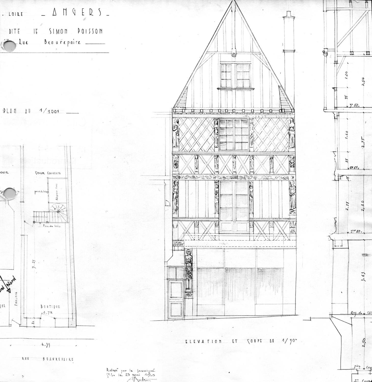 Maison d'apothicaire dite maison Simon Poisson, 67 rue Beaurepaire