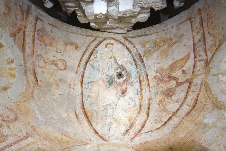 Ensemble des décors peints de l'église paroissiale Saint-Lubin de la commune de Coulongé