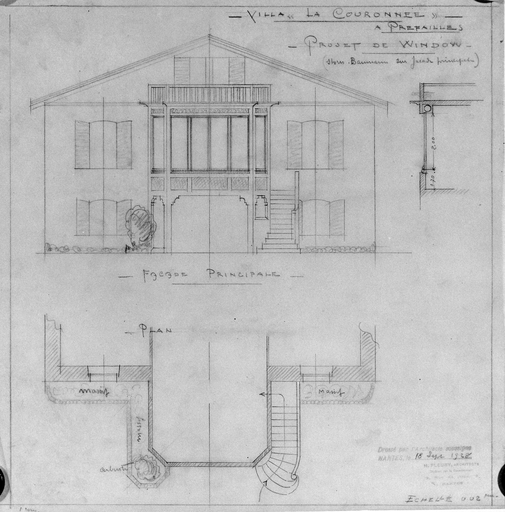 Maison de villégiature balnéaire dite la Couronnée,15 corniche du Pilier