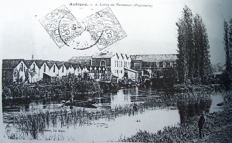 Moulin à blé, puis usine de papeterie - Varennes, Aubigné-Racan