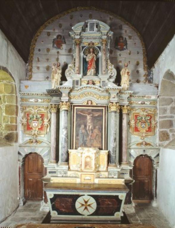 Retable du maître-autel, église paroissiale Saint-Martin, Châtillon-sur-Colmont.