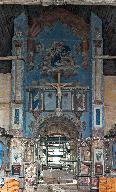 Ensemble de l'arc triomphal de l'ancienne église Notre-Dame à Chemillé-Melay : Assomption