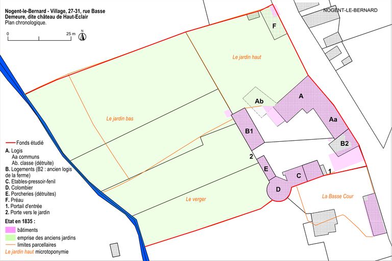 Demeure, dite château de Haut-Eclair, puis école maternelle et école primaire de filles, actuellement gîte rural