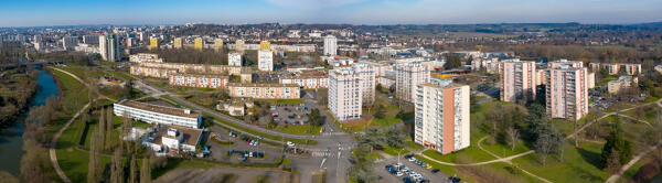 Vue de la Z.U.P. des Sablons.