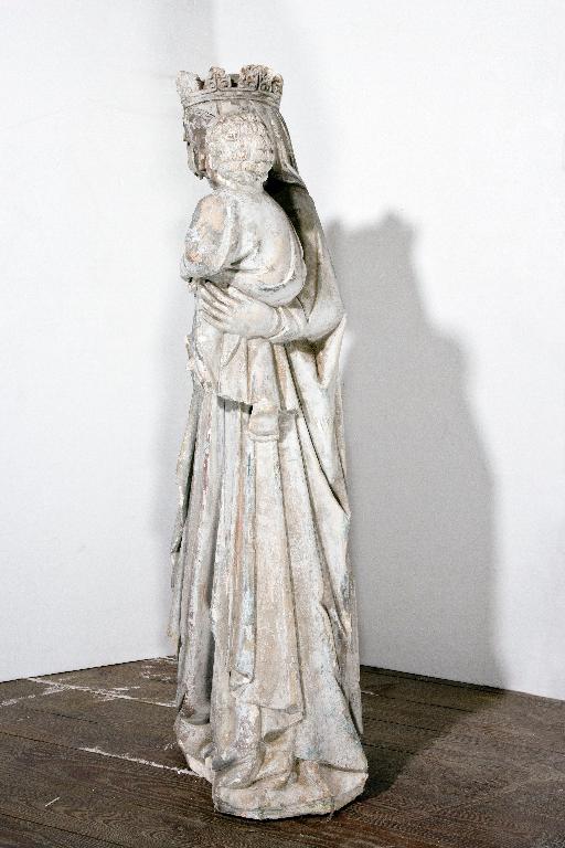 Statue : Vierge à l'Enfant - Prieuré puis presbytère, La Rouaudière