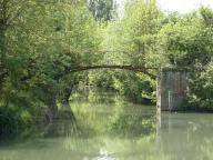 Passerelle de halage, les Vergnaies