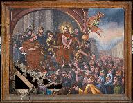 Tableau : procès du Christ, église paroissiale Notre-Dame-de-l'Assomption de La Rouaudière