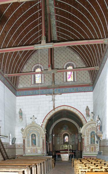 Ensemble des décors peints de l'église paroissiale Saint-Blaise de La Chapelle-Gaugain