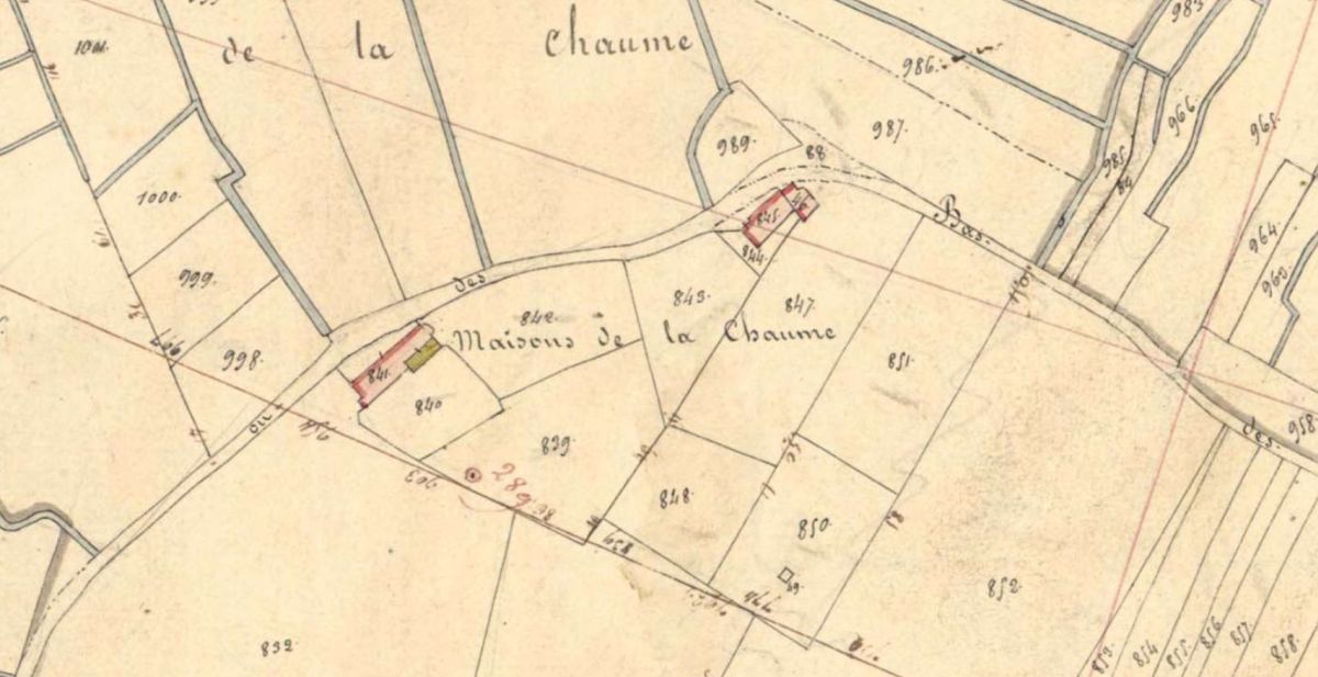 Ferme, actuellement maison ; la Chaume, 33 chemin de la Chaume