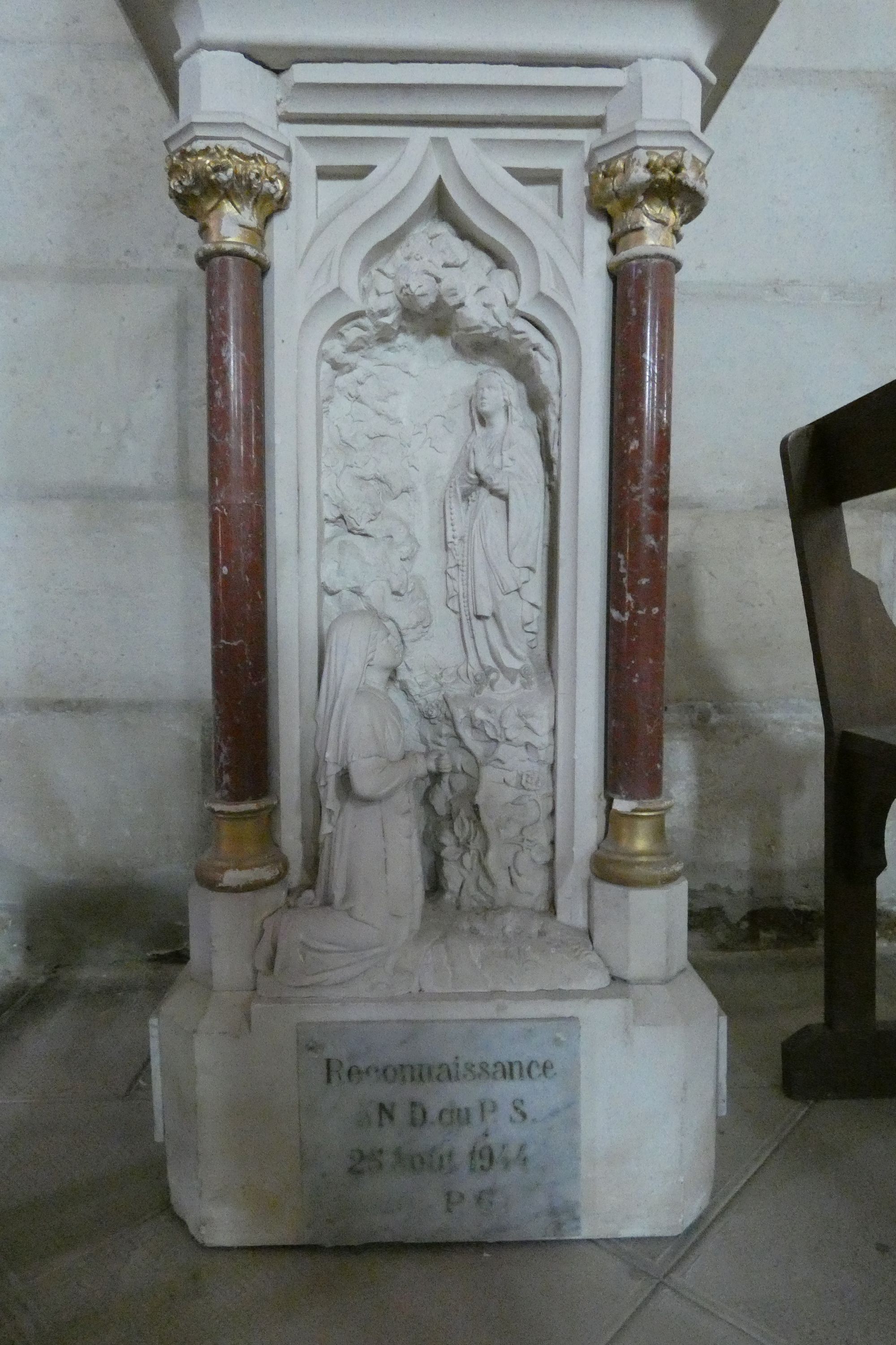 Statues et leurs socles (2) : Immaculée Conception et Jeanne d'Arc