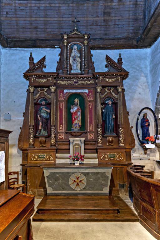 Retable de Saint-Martin, église paroissiale Saint-Martin, Châtillon-sur-Colmont