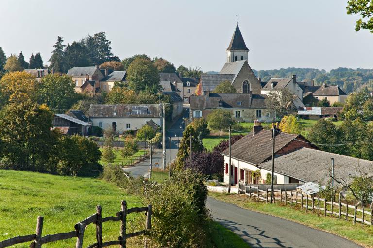 Le bourg de Pruillé-l'Éguillé