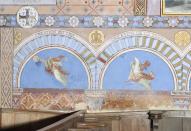 Peintures monumentales de l'église paroissiale Saint-Maurice de Conflans-sur-Anille : scènes bibliques.