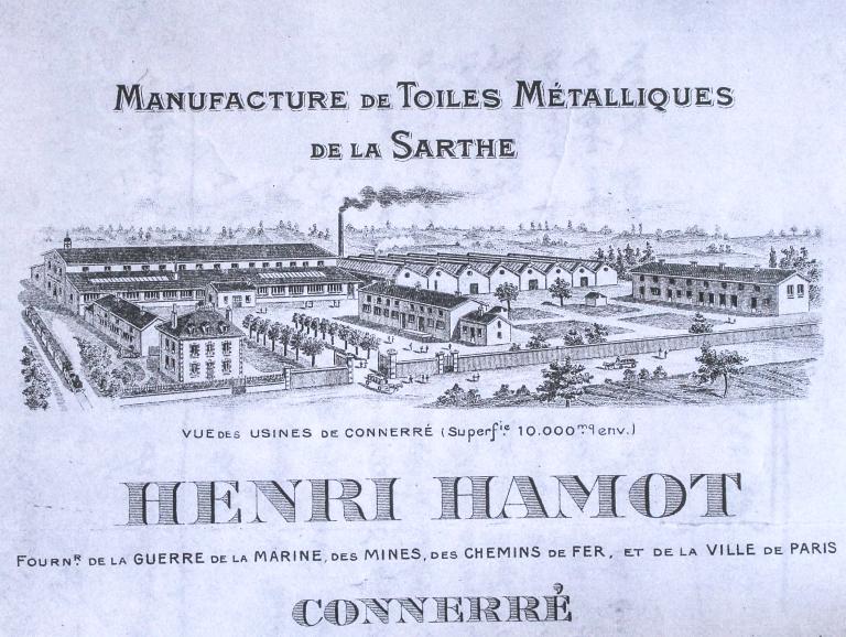 Usine de tissage de toile métallique Gantois, actuellement usine de charcuterie industrielle Prunier, 25 rue de la Jatterie