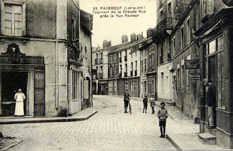 Immeubles à logements, hôtel de voyageurs, maisons (détruits), 4 à 10 rue Pasteur, Paimbœuf