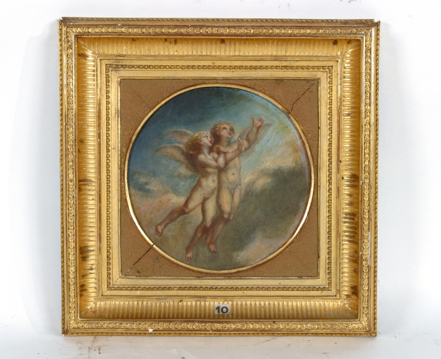 Tableau : l'Etude guidant l'essor du Génie - Collection Robert-Glétron