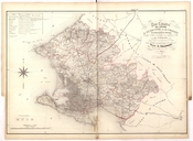 Carte agricole de Guérande. Atlas Tollenare, 1854.