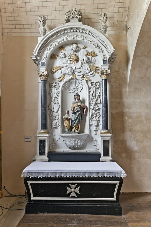 Ensemble de 2 retables latéraux - Église paroissiale et prieurale Notre-Dame, Saulges