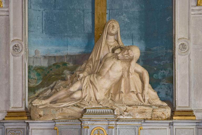 Groupe sculpté : Vierge de Pitié - Église paroissiale Notre-Dame-de-l'Assomption, La Rouaudière