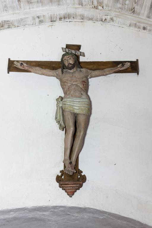 Statue : Christ en croix, église paroissiale Saint-Martin, Châtillon-sur-Colmont