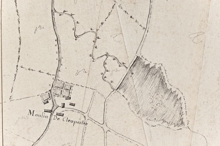 Ecart de 2 fermes et moulin à foulin et à tan (détruit) d'Eclopas, actuellement maison