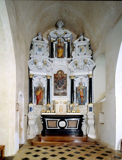 Ensemble du maître-autel - Église paroissiale et prieurale Notre-Dame, Saulges