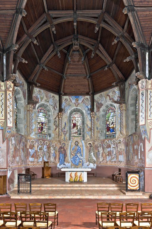 Peinture monumentale : Christ Pantocrator, programme typologique tourné vers la rédemption