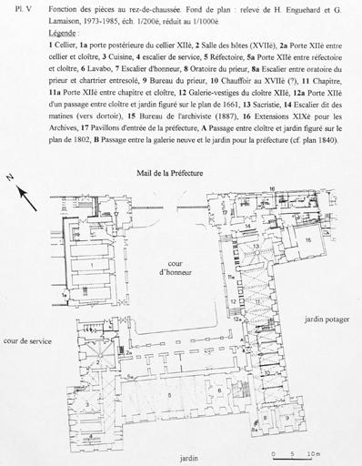 Abbaye de bénédictins puis de mauristes, dite abbaye Saint-Aubin, actuellement hôtel du Département et préfecture de Maine-et-Loire