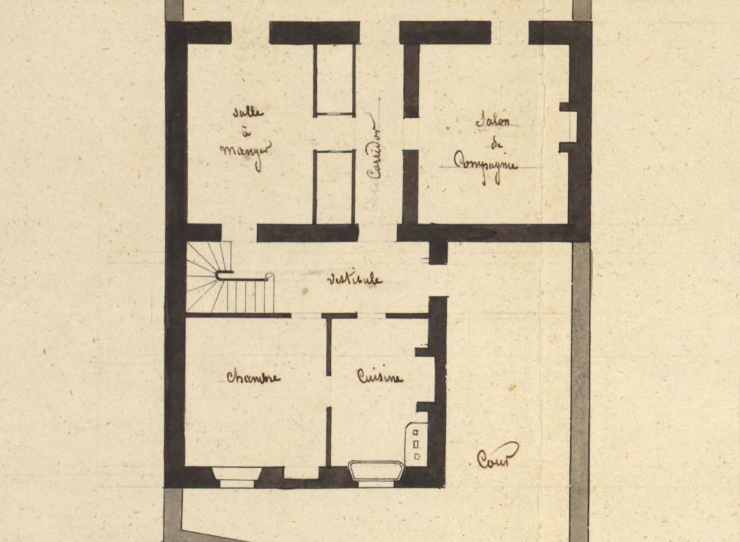 Maison, école primaire privée puis boucherie, actuellement maison, 3 rue des Loges