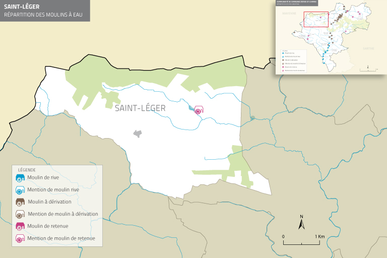 Les moulins de la commune de Saint-Léger