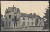 Château de Lessac, façade sud-est, carte postale.
