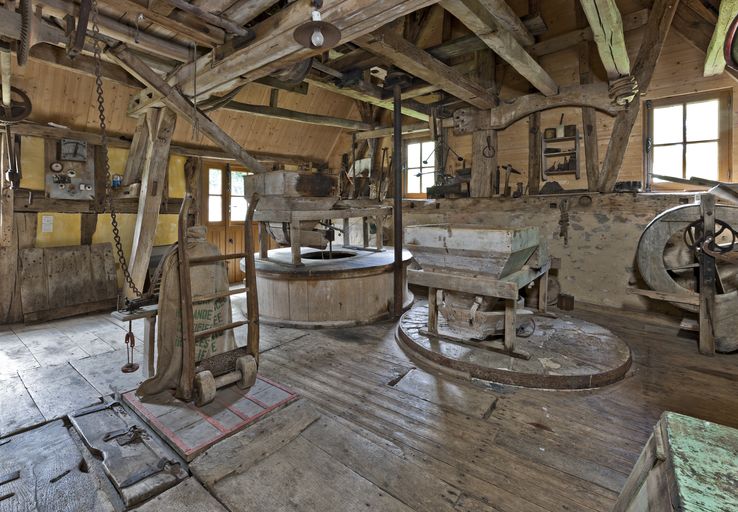 Les machines du moulin à farine de Haloppe