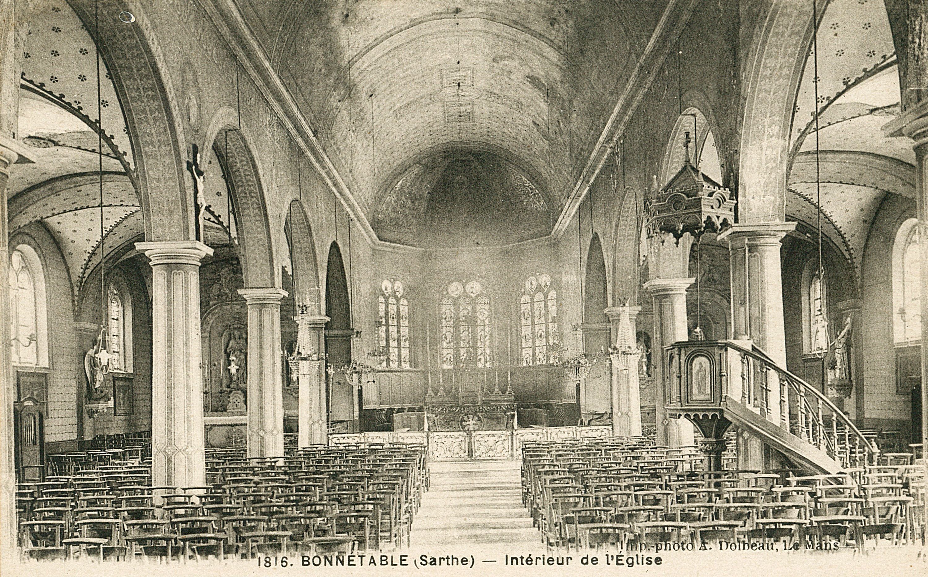 Le décor peint de l'église paroissiale Saint-Sulpice de Bonnétable.