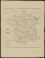 France : carte des départements.