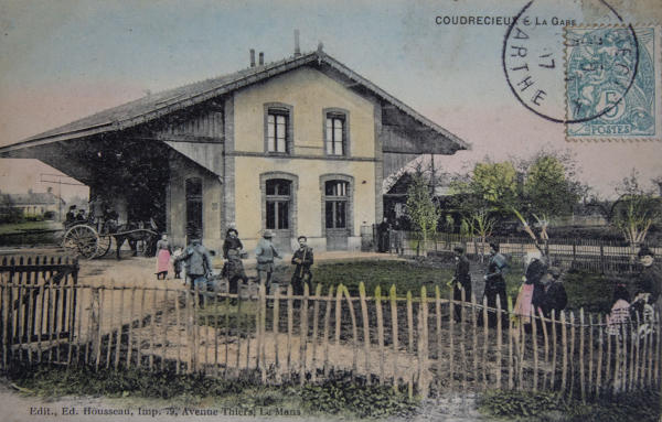 Gare ferroviaire de la ligne Mamers-Saint-Calais (détruite), rue du Chemin-de-Fer