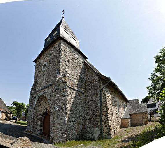 Église paroissiale Notre-Dame-de-la-Visitation - rue des Tilleuls, Longuefuye