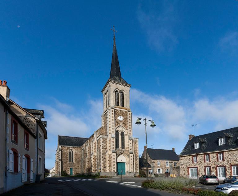 Église paroissiale Saint-Sulpice - place de l'église, Le Genest-Saint-Isle (Le Genest)