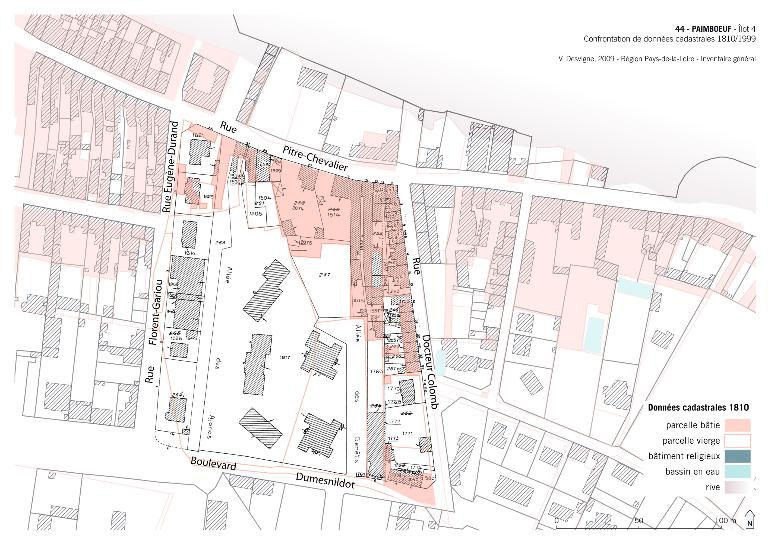 Îlot 4, rue Docteur-Colomb ; rue Pitre-Chevalier ; rue Eugène-Durand ; rue Florent-Gariou, Paimbœuf