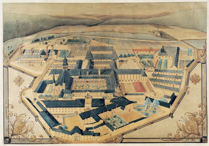 Ancienne abbaye de Fontevraud, puis prison, actuellement centre culturel de rencontre (Centre culturel de l'Ouest), place des Plantagenêts, Fontevraud-l'Abbaye