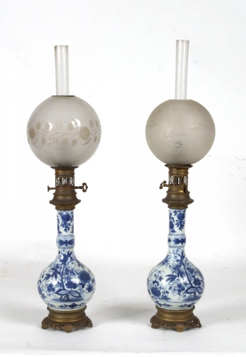 Ensemble de 2 lampes à pétrole n° 1 - Collection Robert-Glétron