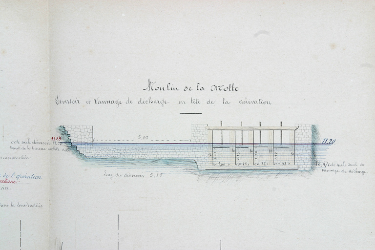 Moulin à farine et moulin à tan - la Motte, Saint-Jean-sur-Erve