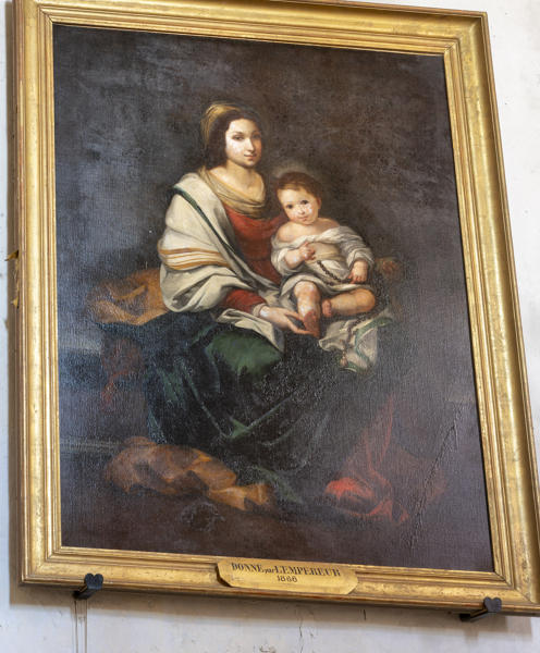 Tableau : Vierge à l'Enfant ou VIerge du Rosaire