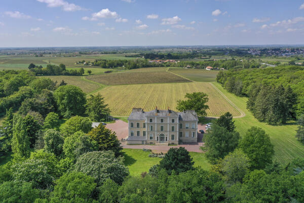 Établissement vinicole de négociant, exploitation viticole, Château du Cléray, établissements Sauvion actuellement Lacheteau SAS