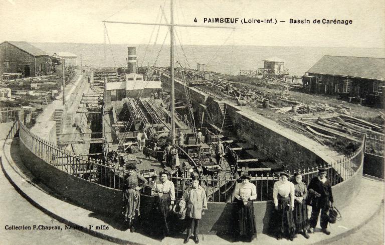 Port, quai Libert ; quai Chassagne ;  Sadi-Carnot ; quai Boulay-Paty ; quai Gautreau  ; quai Eole, Paimbœuf