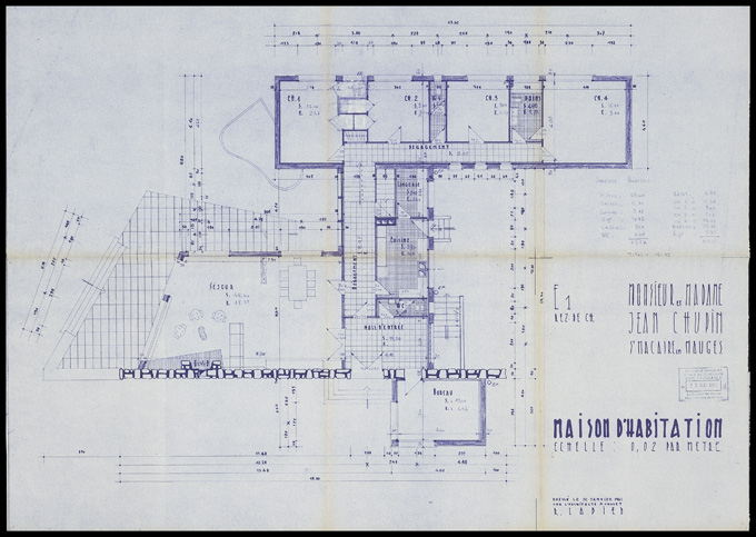 Maison de l'industriel Jean Chupin, 6 rue le Corbusier, Saint-Macaire-en-Mauges