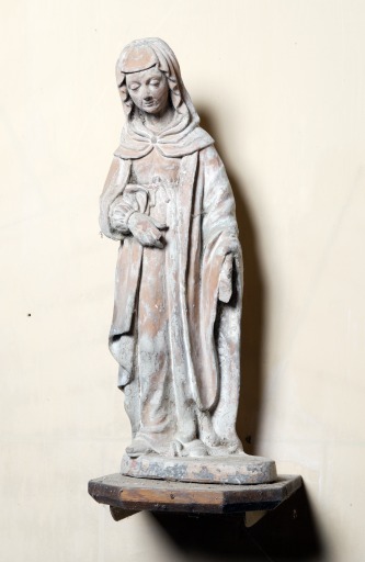 Groupe sculpté : Éducation de la Vierge - Église paroissiale Saint-Louis, Blandouet