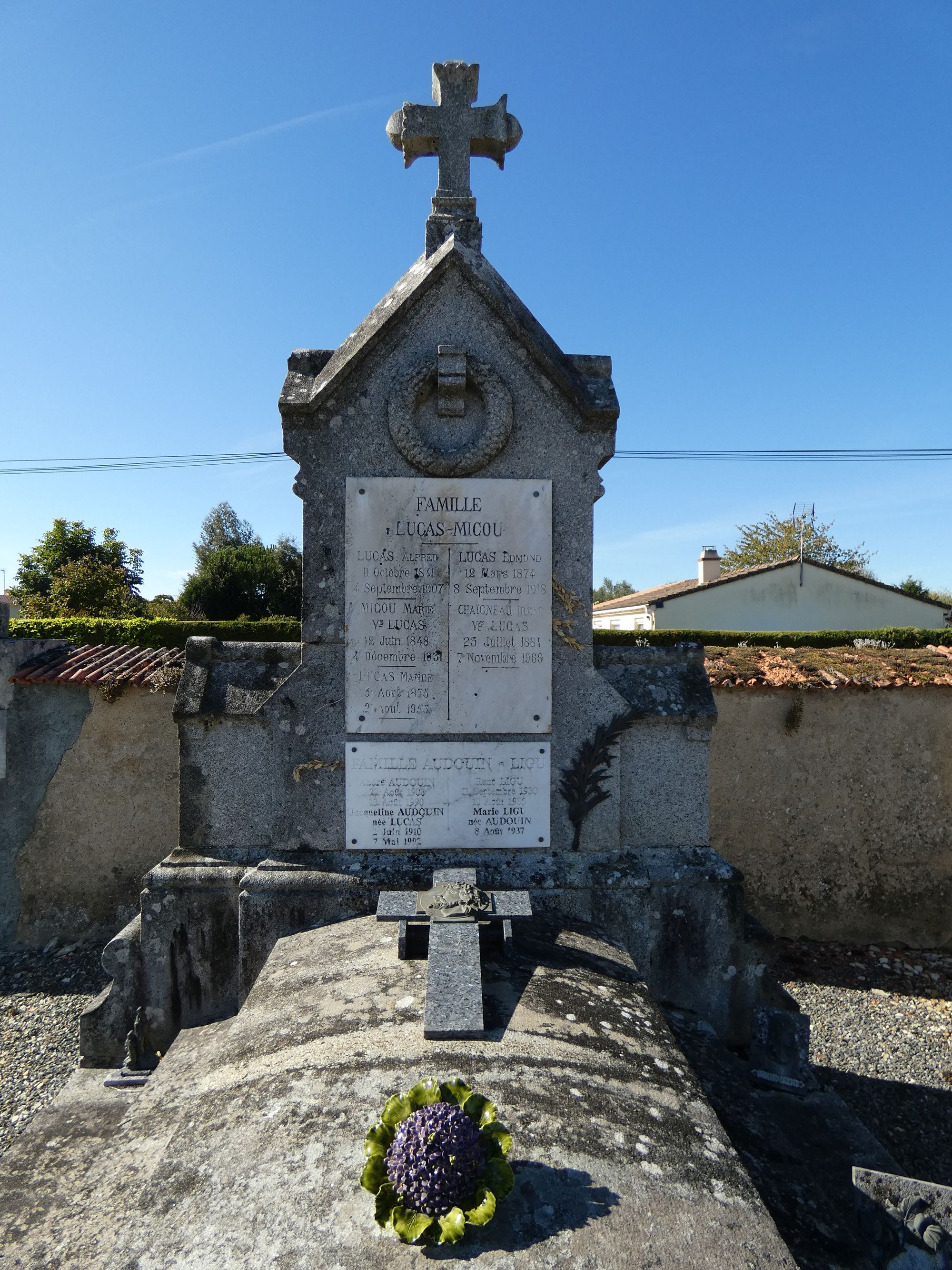 Tombeau de la famille Lucas-Micou-Audouin