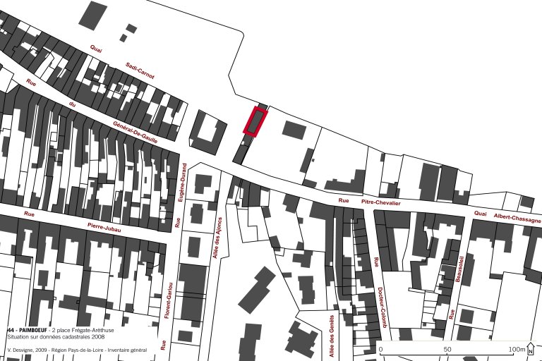 Maisons, 20 rue Pitre-Chevalier ; 2 place Frégate-Arethuse, Paimbœuf