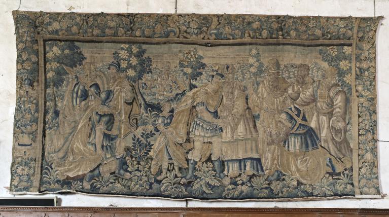 Ensemble des tapisseries de l'église paroissiale Saint-Christophe de Pruillé-l'Eguillé